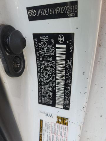 JTKDE167490292318 - 2009 TOYOTA SCION TC Ağ foto 12