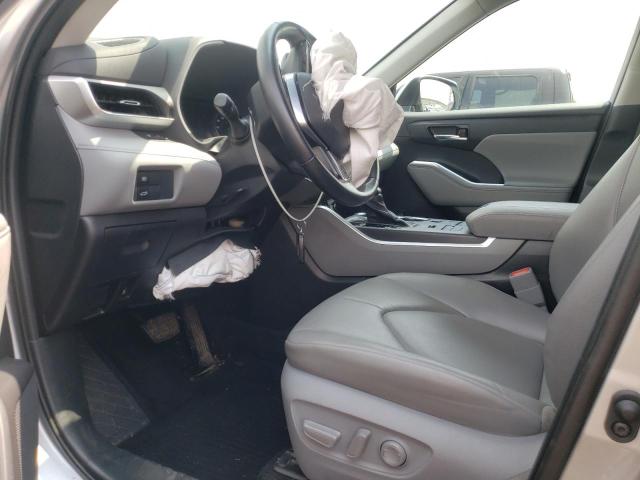 5TDHZRBH7MS160959 - 2021 TOYOTA HIGHLANDER XLE GRAY photo 7