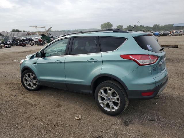 1FMCU0HX7DUA34157 - 2013 FORD ESCAPE SEL TURQUOISE photo 2