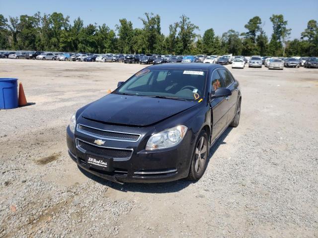 1G1ZC5E01CF216521 - 2012 CHEVROLET MALIBU 1LT BLACK photo 2