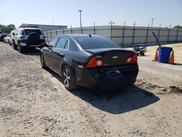 1G1ZC5E01CF216521 - 2012 CHEVROLET MALIBU 1LT BLACK photo 3