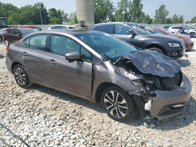 19XFB2F87FE058135 - 2015 HONDA CIVIC EX ნაცრისფერი ფოტო 4