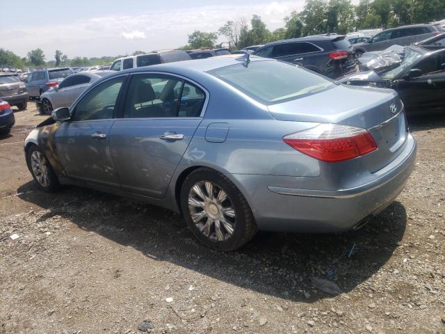 KMHGC46E29U016718 - 2009 HYUNDAI GENESIS 3.8L BLUE photo 2