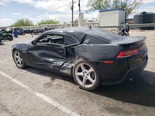 2G1FC1E30F9115554 - 2015 CHEVROLET CAMARO LT BLACK photo 2