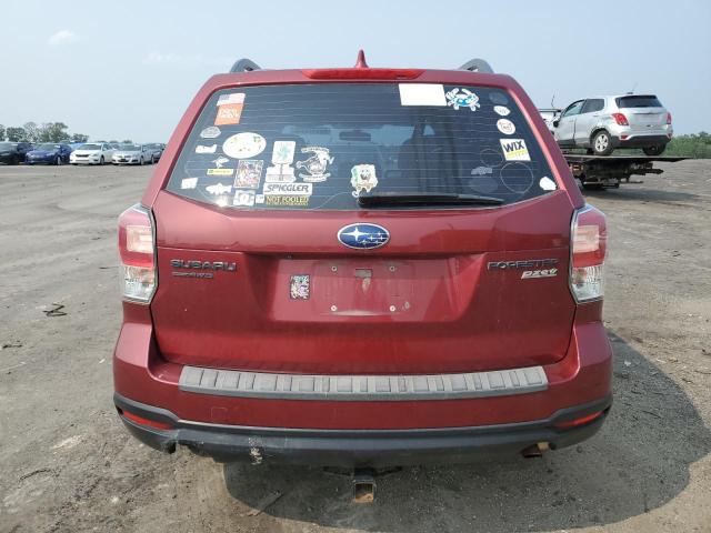 JF2SJABC8HH499356 - 2017 SUBARU FORESTER 2.5I RED photo 6