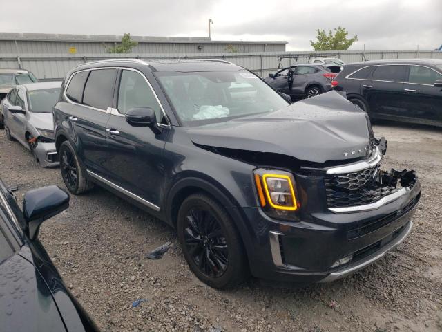 5XYP5DHCXMG106736 - 2021 KIA TELLURIDE SX GRAY photo 4