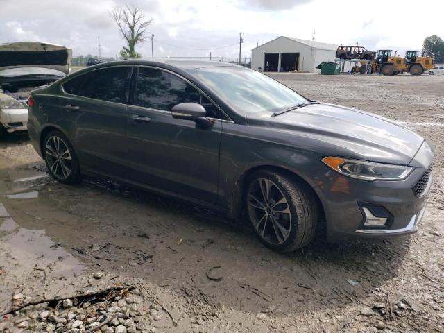 3FA6P0K95KR193806 - 2019 FORD FUSION TITANIUM GRAY photo 4