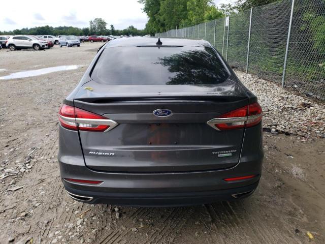3FA6P0K95KR193806 - 2019 FORD FUSION TITANIUM GRAY photo 6