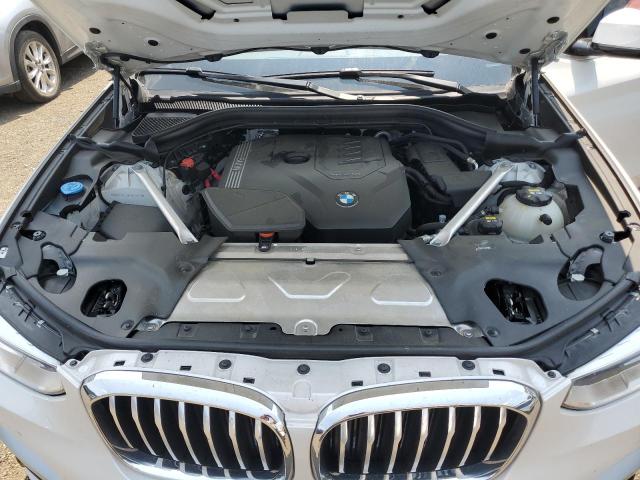5UXTY3C04M9F49724 - 2021 BMW X3 SDRIVE30I WHITE photo 12