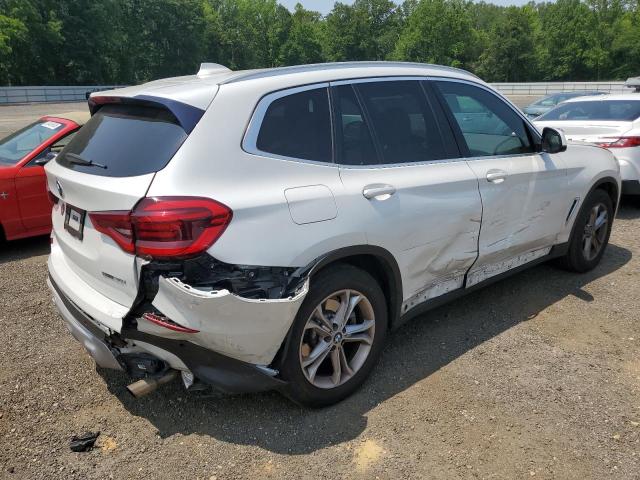 5UXTY3C04M9F49724 - 2021 BMW X3 SDRIVE30I WHITE photo 3