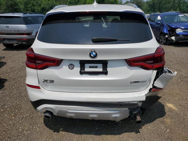 5UXTY3C04M9F49724 - 2021 BMW X3 SDRIVE30I WHITE photo 6