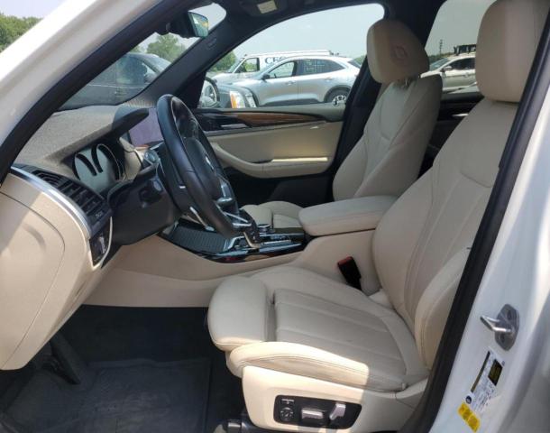 5UXTY3C04M9F49724 - 2021 BMW X3 SDRIVE30I WHITE photo 7