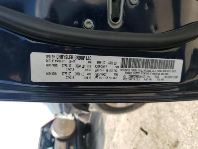 1C6RR7GT8ES164427 - 2014 RAM 1500 SLT BLUE photo 12