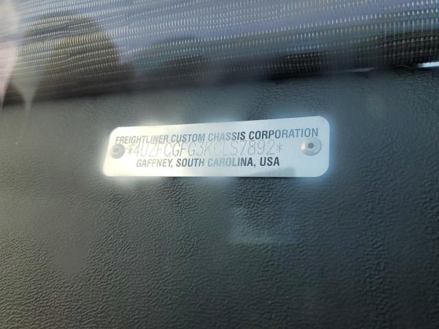 4UZFCGFG3KCLS7892 - 2019 FREIGHTLINER CHASSIS XC TWO TONE photo 10