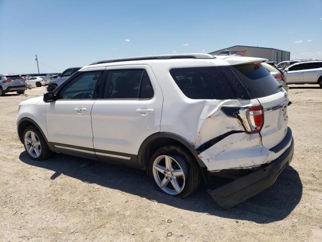 1FM5K7D83JGB78336 - 2018 FORD EXPLORER XLT WHITE photo 2