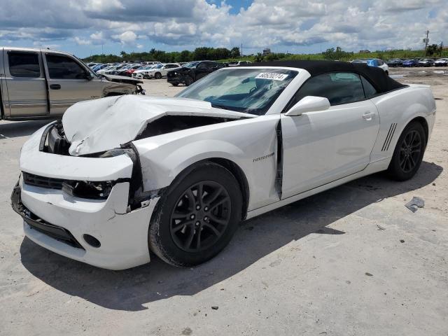 2G1FB3D33E9122206 - 2014 CHEVROLET CAMARO LT WHITE photo 1