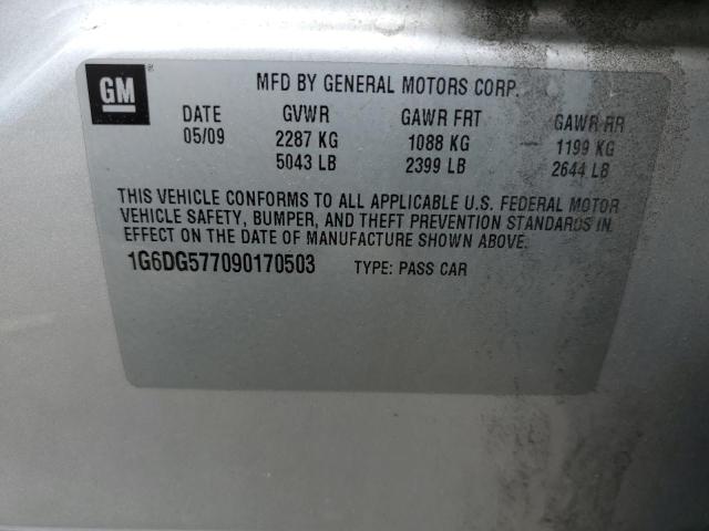 1G6DG577090170503 - 2009 CADILLAC CTS SILVER photo 13