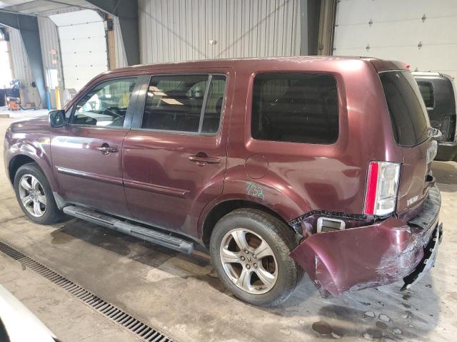 5FNYF4H52DB066906 - 2013 HONDA PILOT EXL წითელი ფოტო 2