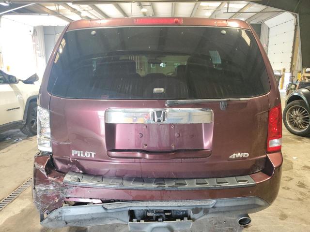 5FNYF4H52DB066906 - 2013 HONDA PILOT EXL წითელი ფოტო 6