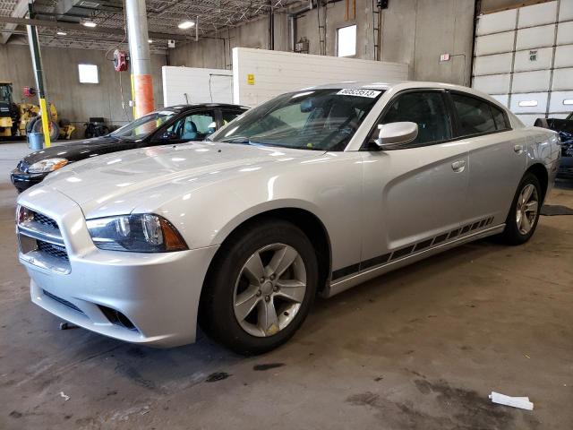 2C3CDXHG3CH247464 - 2012 DODGE CHARGER SXT SILVER photo 1