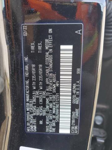 5TDGZRAH1NS112291 - 2022 TOYOTA HIGHLANDER XLE Qara foto 13