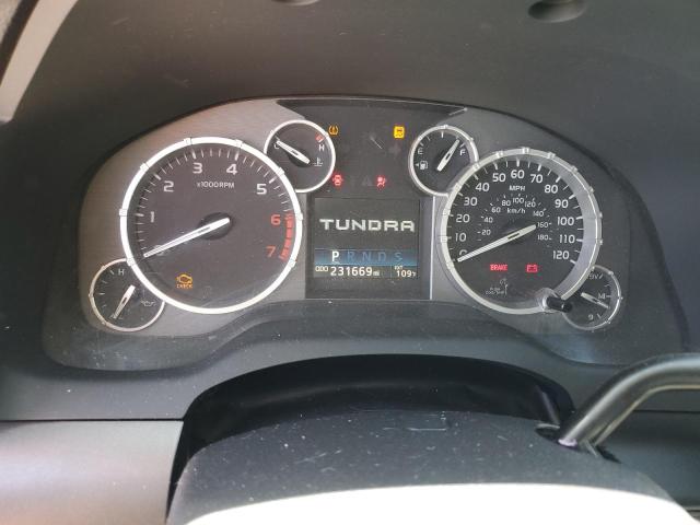 5TFRY5F14GX198192 - 2016 TOYOTA TUNDRA DOUBLE CAB SR/SR5 WHITE photo 9