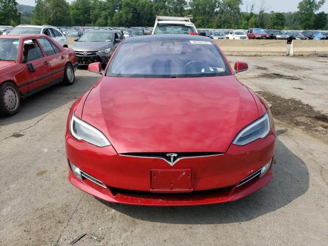 5YJSA1E29HF226847 - 2017 TESLA MODEL S წითელი ფოტო 5