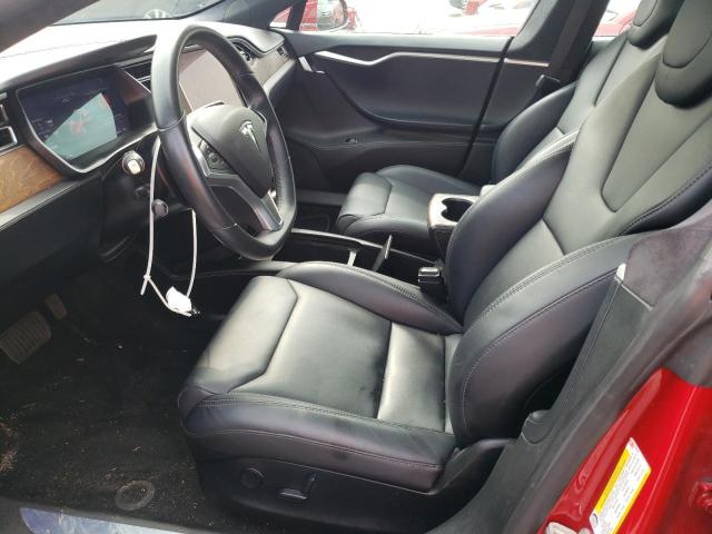 5YJSA1E29HF226847 - 2017 TESLA MODEL S წითელი ფოტო 7