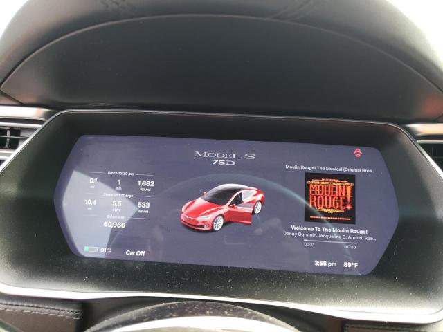 5YJSA1E29HF226847 - 2017 TESLA MODEL S წითელი ფოტო 9