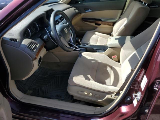 JHMCP26718C010845 - 2008 HONDA ACCORD EX BURGUNDY photo 7