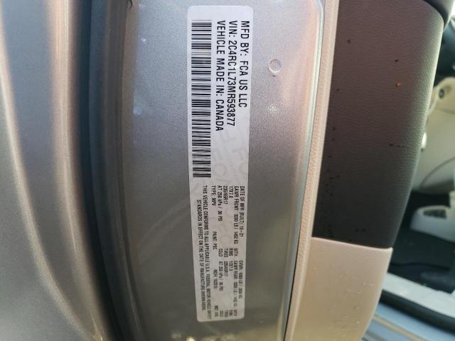 2C4RC1L73MR593877 - 2021 CHRYSLER PACIFICA HYBRID TOURING L SILVER photo 13