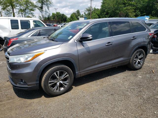 5TDKKRFH9GS500797 - 2016 TOYOTA HIGHLANDER XLE رمادي صورة 1
