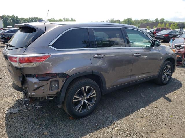 5TDKKRFH9GS500797 - 2016 TOYOTA HIGHLANDER XLE رمادي صورة 3