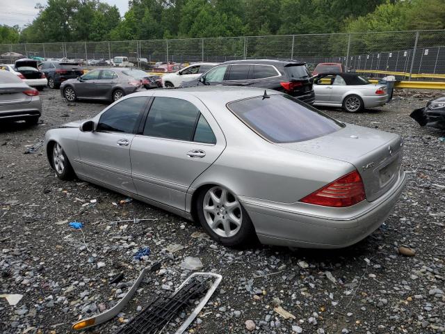 WDBNG83J14A393560 - 2004 MERCEDES-BENZ S 430 4MATIC SILVER photo 2