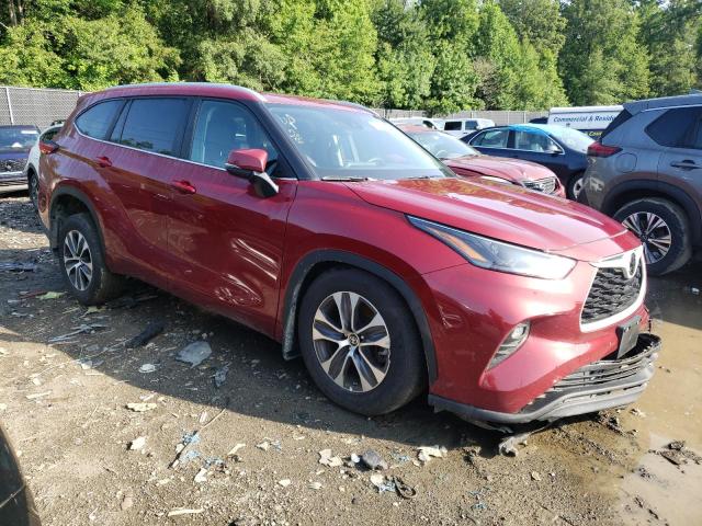 5TDKDRBH6PS504001 - 2023 TOYOTA HIGHLANDER L RED photo 4