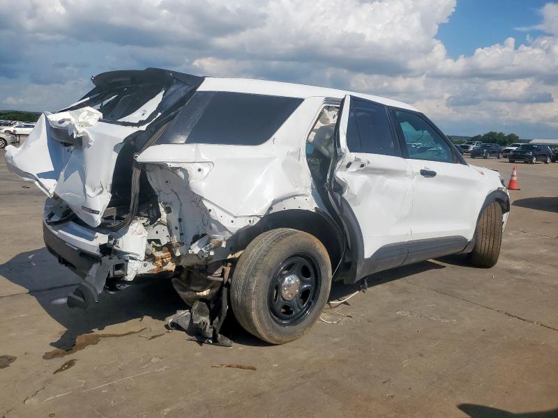1FM5K8AW9LGC12744 - 2020 FORD EXPLORER POLICE INTERCEPTOR WHITE photo 3
