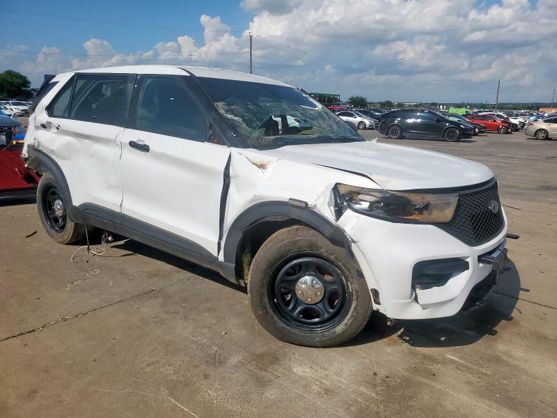 1FM5K8AW9LGC12744 - 2020 FORD EXPLORER POLICE INTERCEPTOR WHITE photo 4