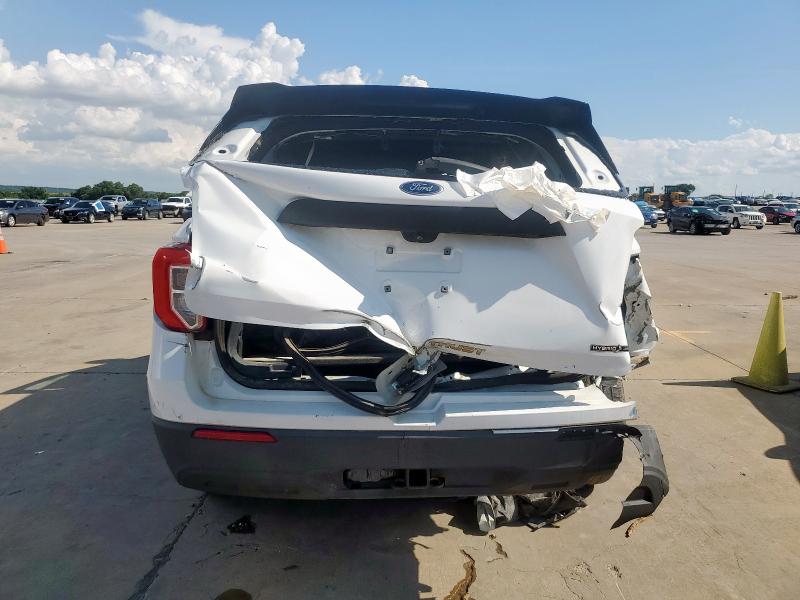 1FM5K8AW9LGC12744 - 2020 FORD EXPLORER POLICE INTERCEPTOR WHITE photo 6