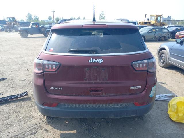 3C4NJDFB2NT109041 - 2022 JEEP COMPASS LATITUDE LUX MAROON photo 6