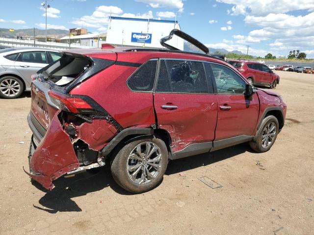 4T3D6RFV2NU075650 - 2022 TOYOTA RAV4 LIMITED RED photo 3