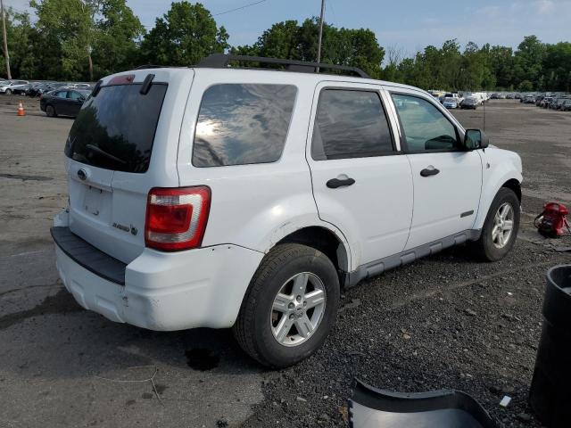 1FMCU59H08KA12507 - 2008 FORD ESCAPE HYB HEV WHITE photo 3