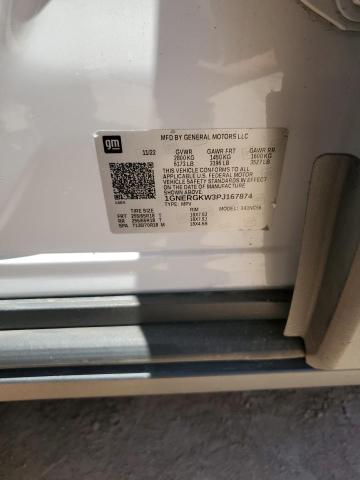 1GNERGKW3PJ167874 - 2023 CHEVROLET TRAVERSE LT WHITE photo 13