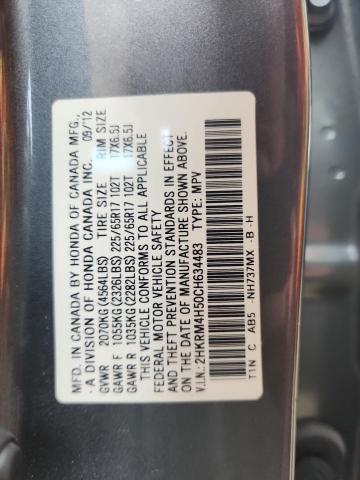 2HKRM4H50CH634483 - 2012 HONDA CR-V EX Gris photo 14