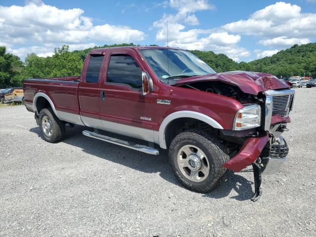 1FTWX31P36EC22188 - 2006 FORD F350 SRW SUPER DUTY BURGUNDY photo 4