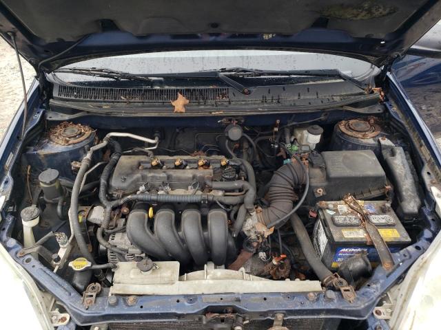 2T1KR32E54C175705 - 2004 TOYOTA COROLLA MA XR BLUE photo 11