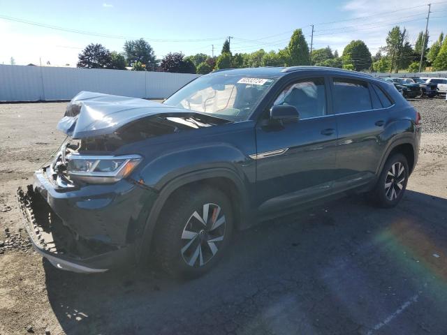 1V24C2CA2LC203028 - 2020 VOLKSWAGEN ATLAS CROS SE Синий фото 1