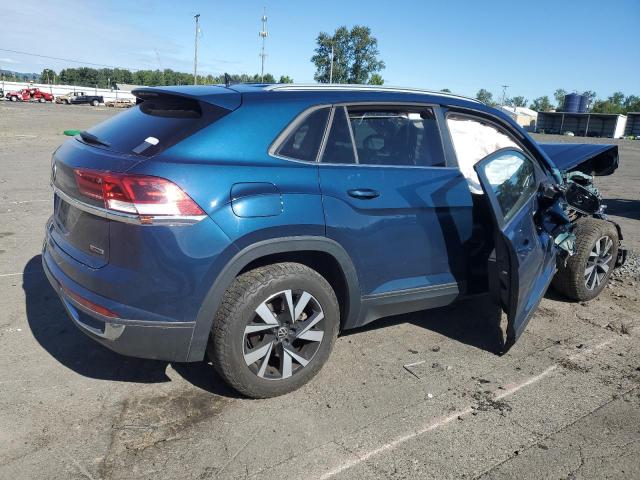1V24C2CA2LC203028 - 2020 VOLKSWAGEN ATLAS CROS SE Синий фото 3
