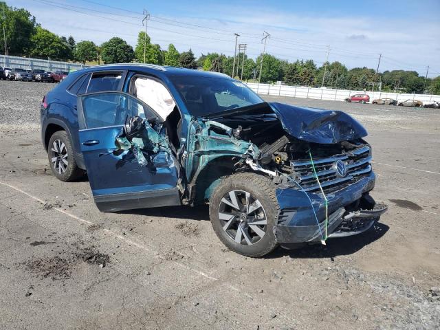 1V24C2CA2LC203028 - 2020 VOLKSWAGEN ATLAS CROS SE Синий фото 4
