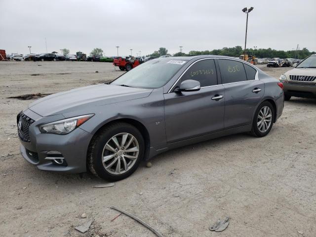 JN1BV7ARXFM396328 - 2015 INFINITI Q50 BASE GRAY photo 1