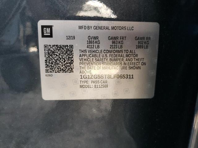 1G1ZG5ST8LF065311 - 2020 CHEVROLET MALIBU RS 灰色 照片 13